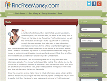 Tablet Screenshot of findfreemoney.com